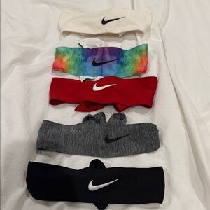 Nike Headband Collection - White, Tie-Dye, Red, Gray, Black